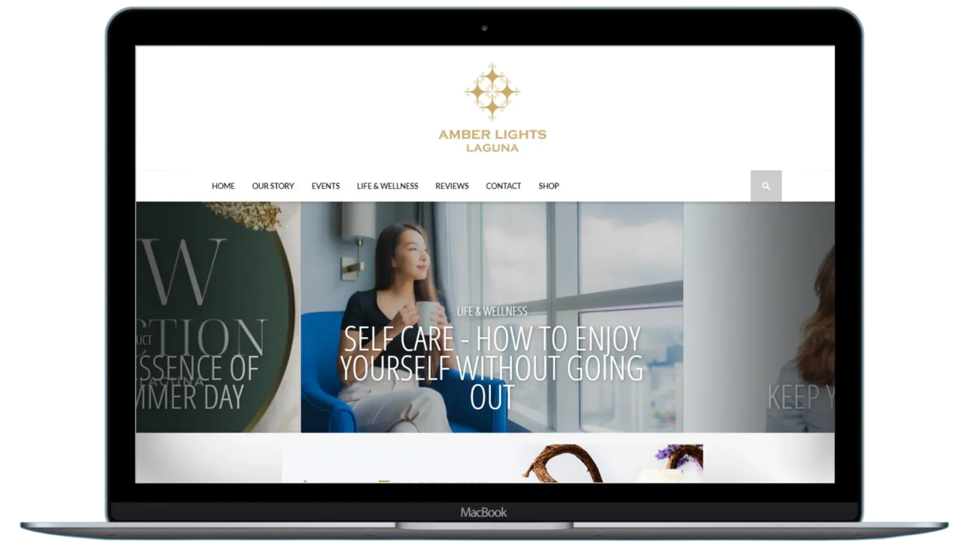 Client website mockup