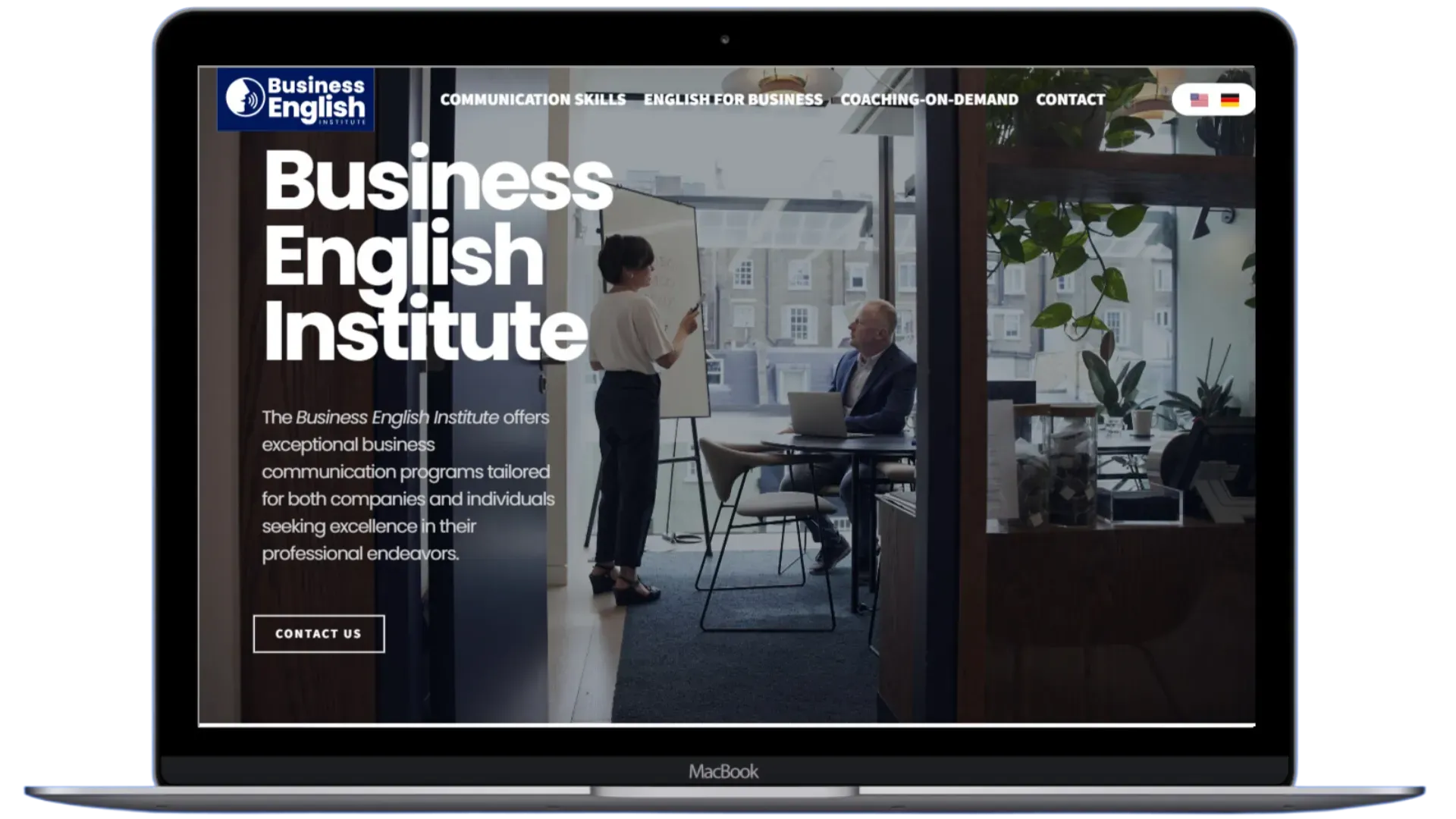 Client website mockup